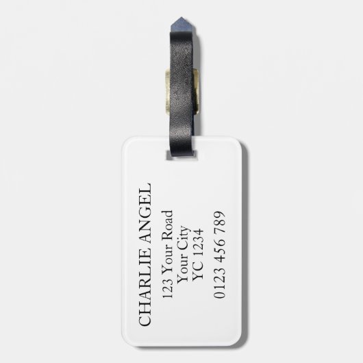 Buchstabe C Gepäckmarke Gepäckanhänger (Rückseite vertikal)