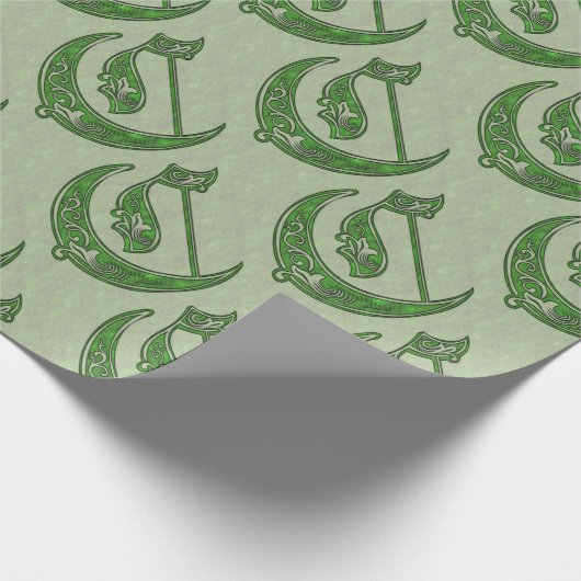 Buchstabe C Geschenkpapier (Ecke)