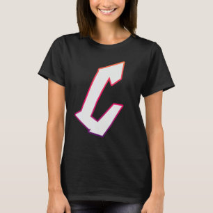 Buchstabe C Graffiti Street Letter C Typografie Al T-Shirt