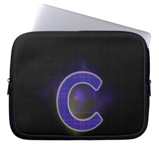 Buchstabe C Laptopschutzhülle (Vorderseite)