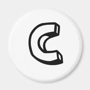 Buchstabe C Magnet