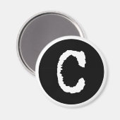 Buchstabe C Magnet (Vorderseite/Rückseite)