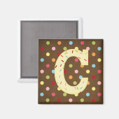 Buchstabe C Magnet (Vorderseite/Rückseite)