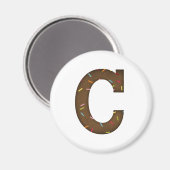 Buchstabe C Magnet (Vorderseite/Rückseite)