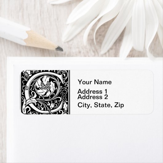 Buchstabe C Mittelalterliche Monogramm Art Nouveau (Insitu)