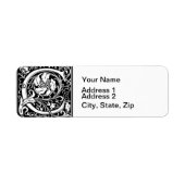 Buchstabe C Mittelalterliche Monogramm Art Nouveau (Vorne)