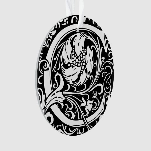 Buchstabe C Mittelalterliche Monogramm Art Nouveau Ornament (Vorderseite)