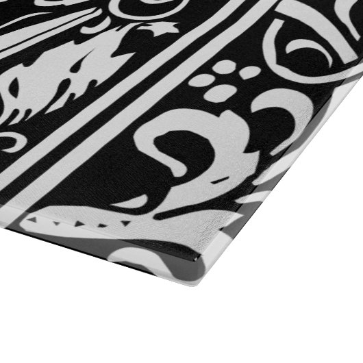 Buchstabe C Mittelalterliche Monogramm Art Nouveau Schneidebrett (Ecke)