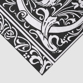 Buchstabe C Mittelalterliche Monogramm Art Nouveau Seidenpapier (Ausschnitt)