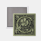 Buchstabe C Monogramm Magnet (Vorderseite/Rückseite)