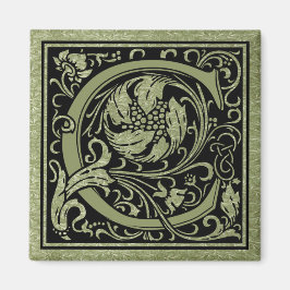 Buchstabe C Monogramm Magnet