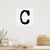 Buchstabe C Poster (Küche)
