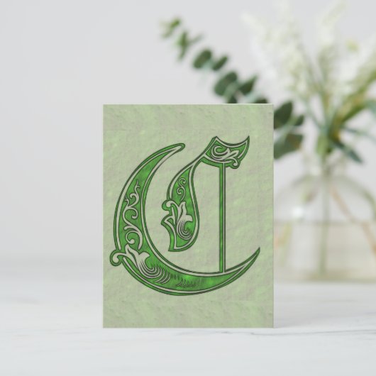 Buchstabe C Postkarte (Stehend Vorderseite)