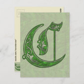 Buchstabe C Postkarte (Vorne/Hinten)
