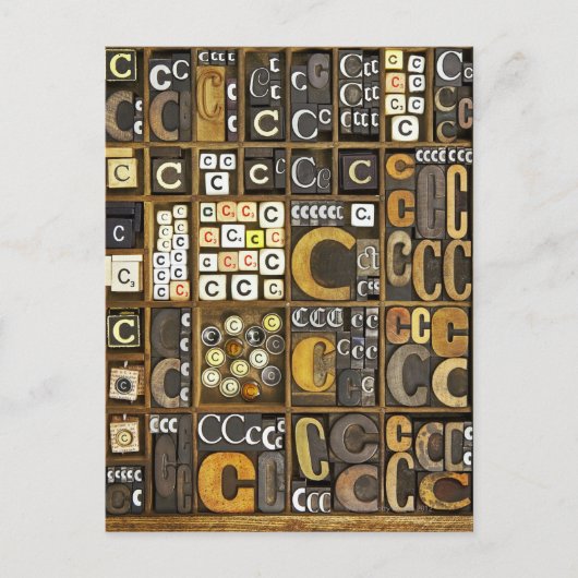 Buchstabe C Postkarte (Vorderseite)
