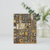 Buchstabe C Postkarte (Stehend Vorderseite)