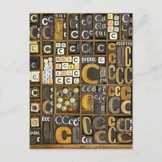 Buchstabe C Postkarte