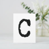 Buchstabe C Postkarte (Stehend Vorderseite)