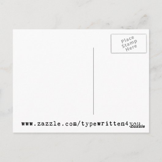 Buchstabe C Postkarte (Rückseite)