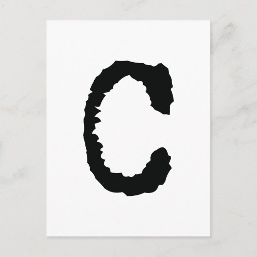 Buchstabe C Postkarte (Vorderseite)
