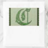 Buchstabe C Rechteck Rechteckiger Aufkleber (Tasche)