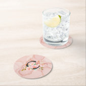 Buchstabe C Runder Pappuntersetzer (Vor Ort)