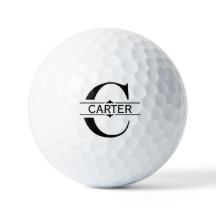 Buchstabe C | Schwarzes Ziersplit Monogramm