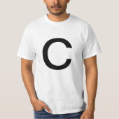Buchstabe C T-Shirt (Vorderseite)