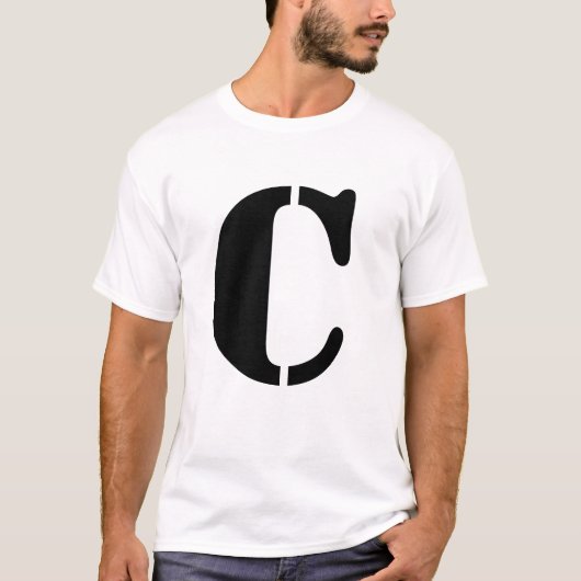 Buchstabe C T-Shirt (Vorderseite)