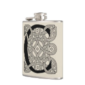 Buchstabe C Vintage Knotentonografie Flachmann (Links)