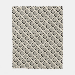 Buchstabe C Vintage Knotentonografie Fleecedecke
