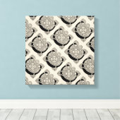 Buchstabe C Vintage Knotentonografie Leinwanddruck (Insitu (Holzboden))