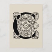 Buchstabe C Vintage Knotentonografie Postkarte (Vorderseite)