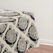 Buchstabe C Vintage Knotentonografie Tischdecke (Beispiel)