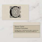 Buchstabe C Vintage Knotentonografie Visitenkarte (Vorne/Hinten)