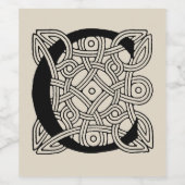 Buchstabe C Vintage Knotentonografie Weinetikett (Einzelnes Label)