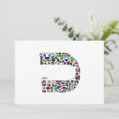Buchstabe 'CHAF' Einladung (Stehend Vorderseite)