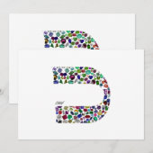 Buchstabe 'CHAF' Einladung (Vorne/Hinten)