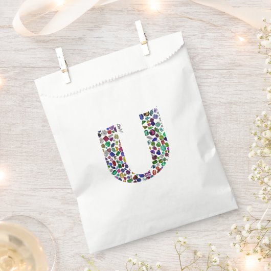 Buchstabe 'CHAF' Geschenktütchen (Ausgeschnitten)