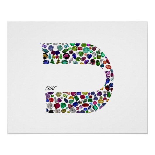 Buchstabe 'CHAF' Poster (Vorderseite)