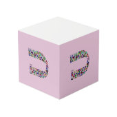 Buchstabe 'CHAF' Würfel (Rückseite Schrägansicht)