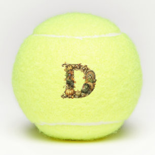Buchstabe D als Thanksgiving-Geschenk Tennisbälle