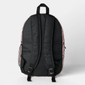 Buchstabe D Bedruckter Rucksack (Rückseite)