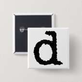 Buchstabe D Button (Vorne & Hinten)