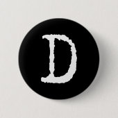 Buchstabe D Button (Vorderseite)