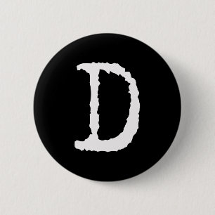 Buchstabe D Button