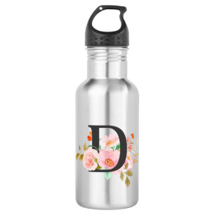 Buchstabe D Edelstahlflasche