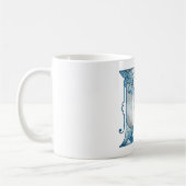 Buchstabe "D" Elegant bestickt Kaffeetasse (Links)