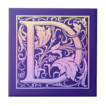 Buchstabe D Farbiger Vintager erster Buchstabe Gra