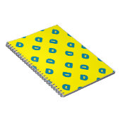 Buchstabe D gelb Notizblock (Rechte Seite)